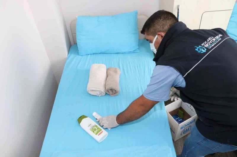 Temaslı veya pozitif öğrenciler konaklama merkezinde misafir ediliyor
