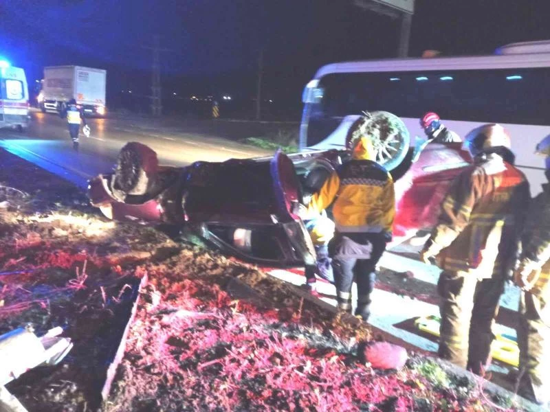 Bandırma’da yağmurla gelen kaza; 1 yaralı
