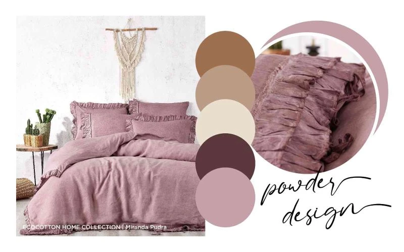 Nevresim takımları için renk trendi
