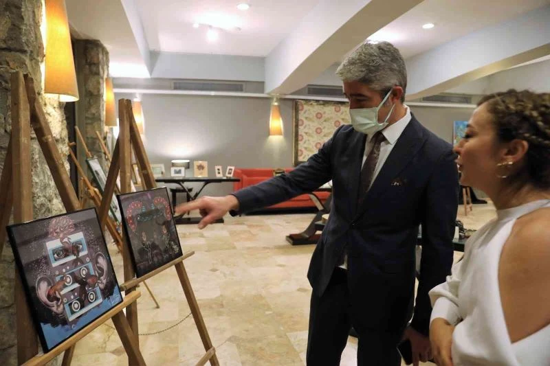 Marmaris “Aferim Kızıma” sergisi açıldı
