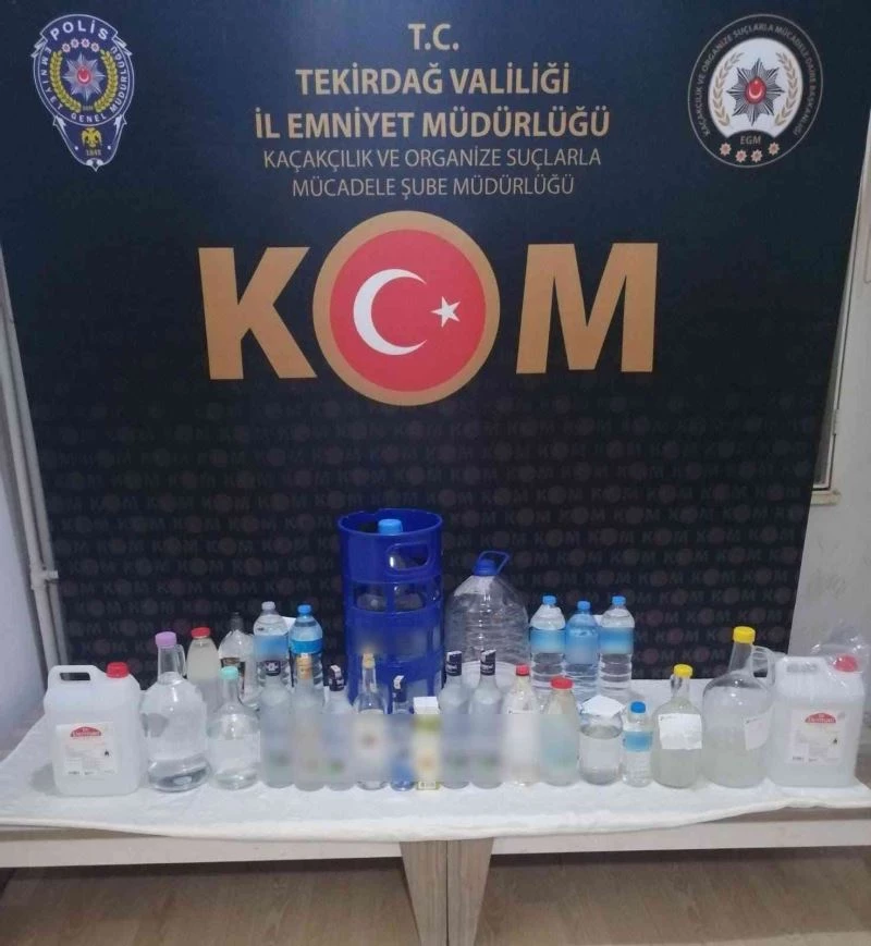 Tekirdağ’da kaçak içkiye geçit yok
