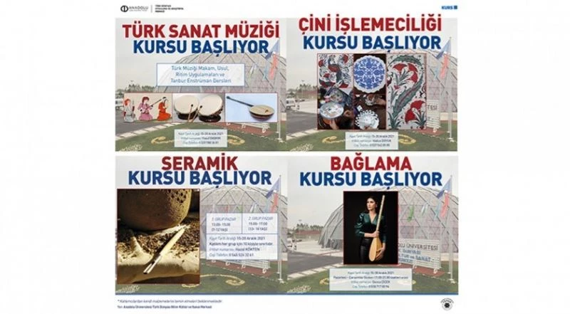 TÜDAM yeni kurslar için kayıtları açtı
