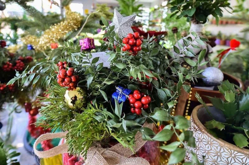 Rengarenk yılbaşı çiçekleri başkentlileri bekliyor
