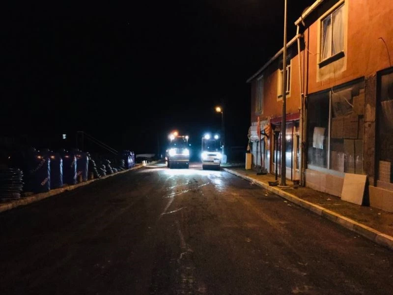 Özel idareden gece mesaisi
