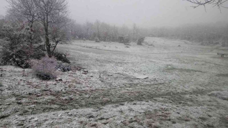 İlimtepe’de yoğun kar yağışı başladı
