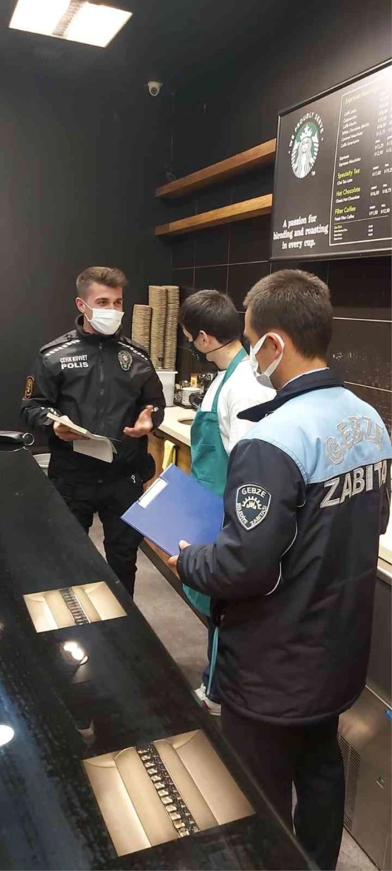 Gebze’de kafeler denetlendi
