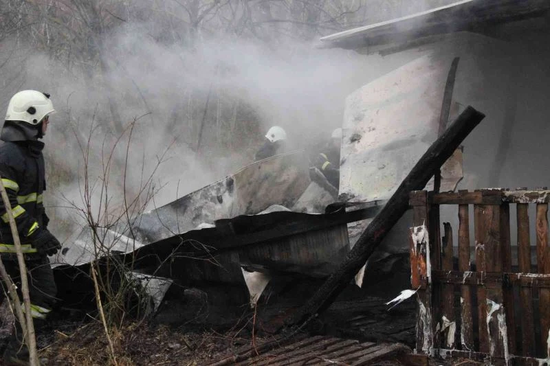 Kocaeli’de ağıl yangını
