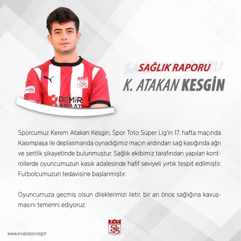 Sivasspor’da Rize maçı öncesi sakatlık şoku!