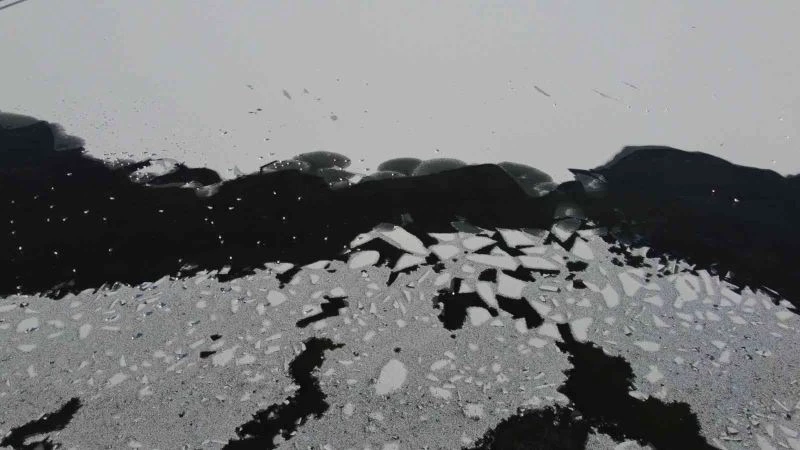 Hava sıcaklığı eksi 16 dereceleri gördü, Beyşehir Gölü kıyıları kısmen dondu
