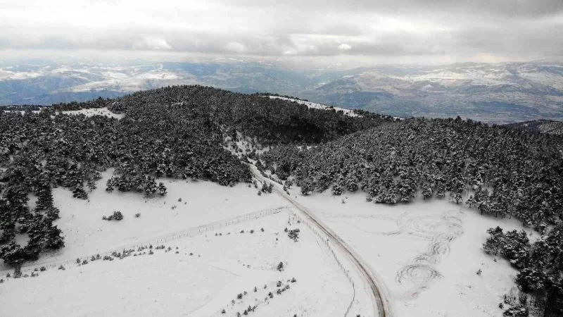 Topçam yaylası beyaz örtü ile kaplandı
