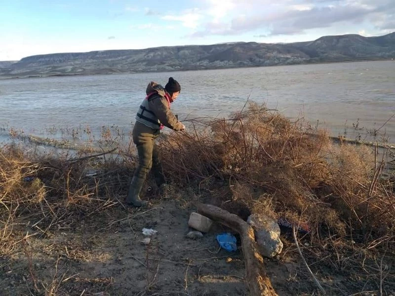 Beypazarı’nda kuş avlamak için yapılan düzenek imha edildi
