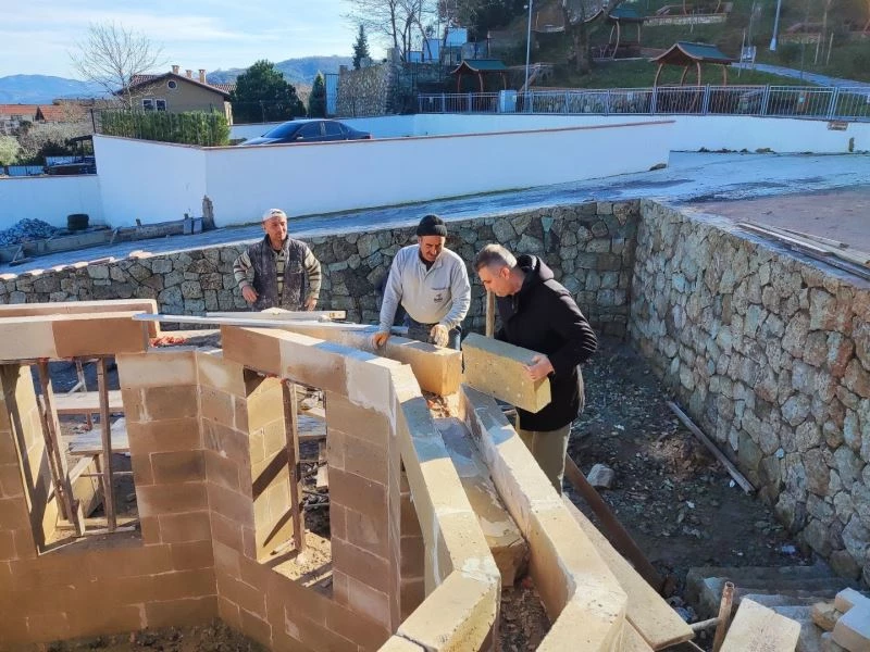 Sultan Baba Mescidinde çalışmalar sürüyor
