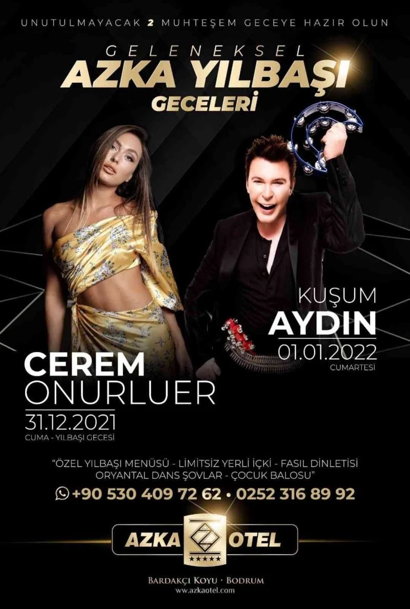 Yılbaşı coşkusu Azka Otel’de yaşanacak
