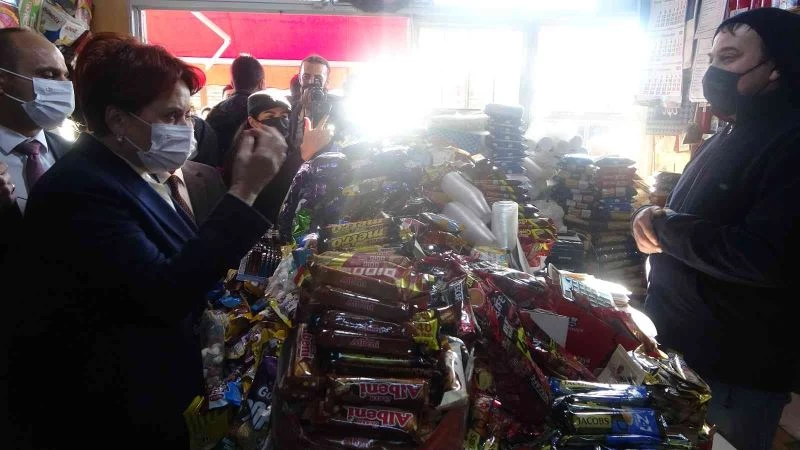 Maaşını sorduğu esnaftan Akşener’e tokat gibi cevap
