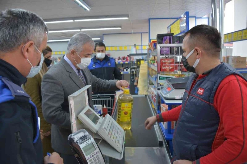 Fahiş fiyat denetiminde 4 markete tutanak tutuldu
