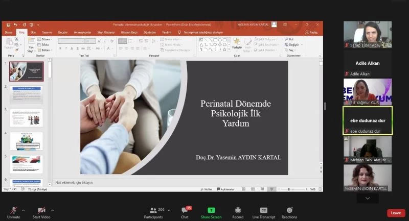 Atatürk Üniversitesinde ebelik sempozyumu düzenlendi
