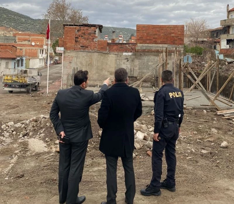 İl Emniyet Müdürü Onar, polis merkezi inşaatını inceledi
