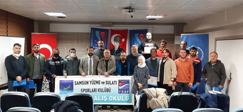 Samsun’da eğitimi tamamlayan 20 dalgıç belge aldı
