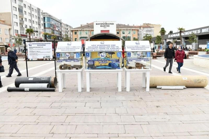 Tarihî eser sergisi değil, paslı şebeke sergisi
