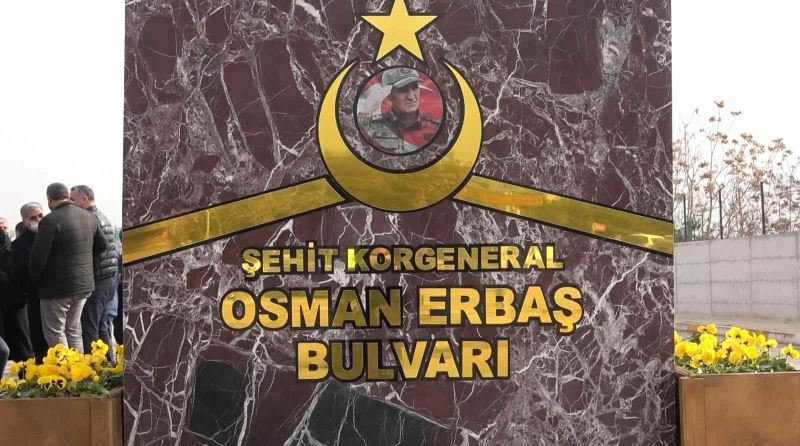 Şehit Korgeneral Osman Erbaş’ın adının verildiği bulvar açılışına katılan eşinin sözleri duygulandırdı
