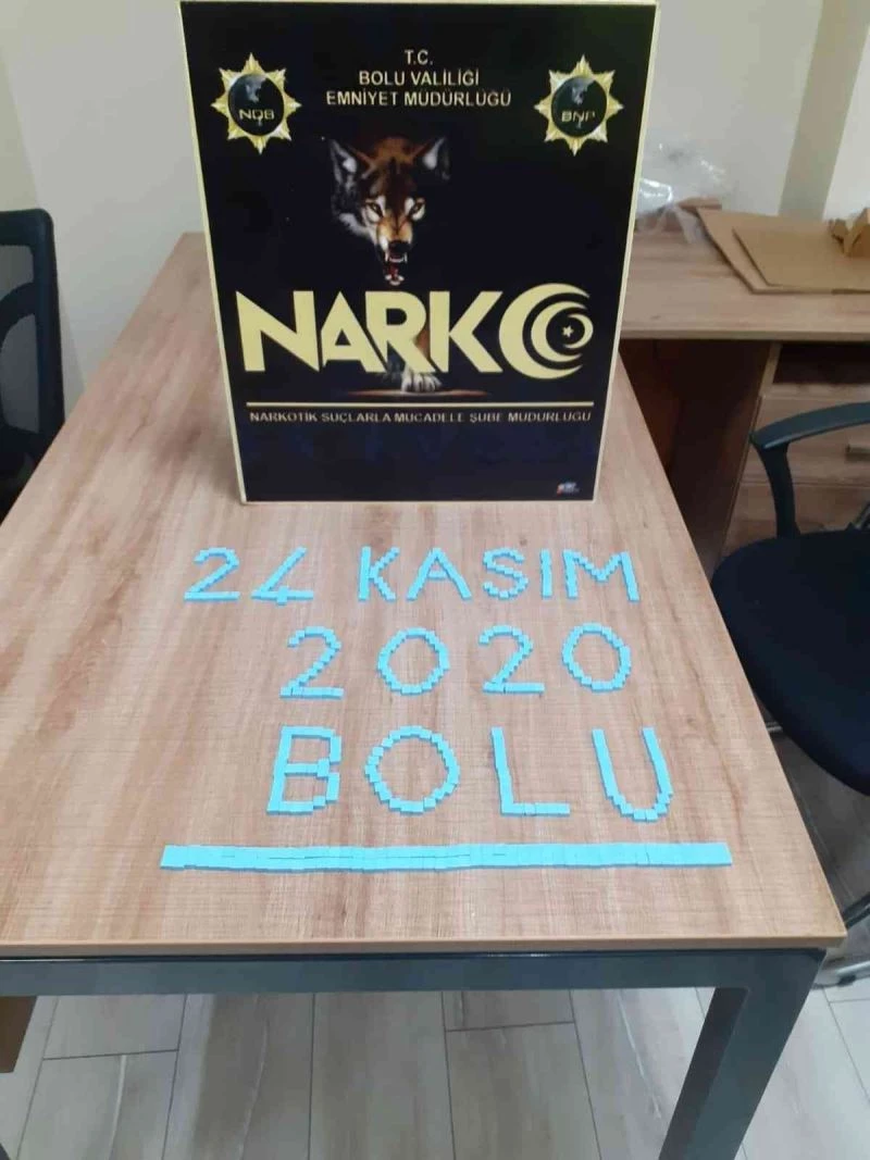 Bolu’da,  401 adet uyuşturucu hapla yakalanan şahsa 8 yıl 9 ay hapis
