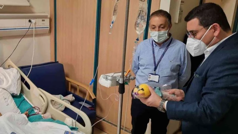 Başkan Tütüncü, pitbull saldırısına uğrayan Asiye’yi ziyaret etti
