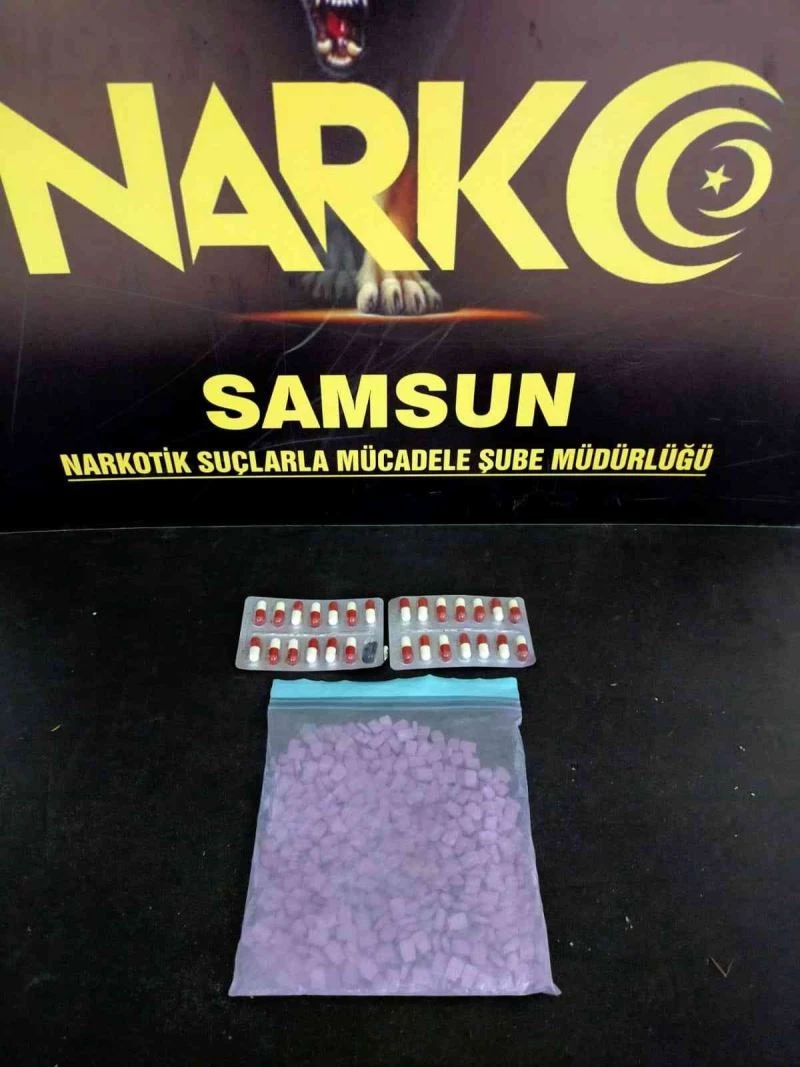 Samsun’da 597 adet uyuşturucu hap ele geçti: 1 gözaltı
