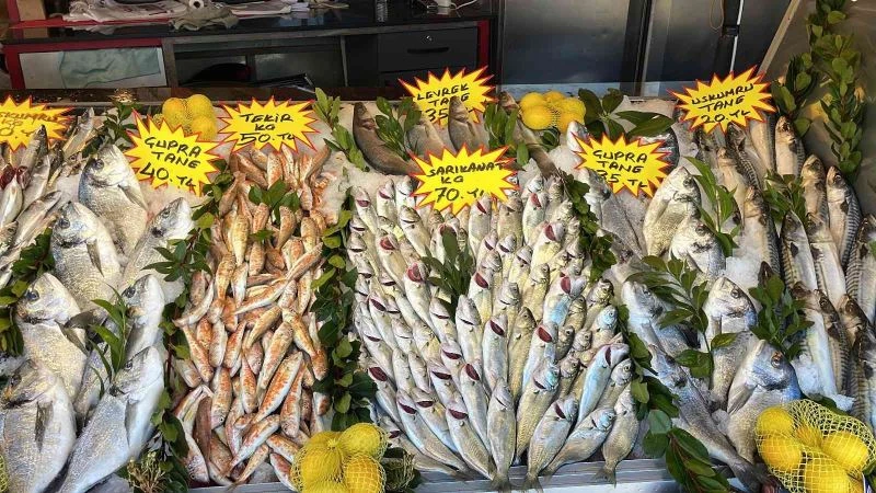 Fırtına balık tezgahlarını da vurdu
