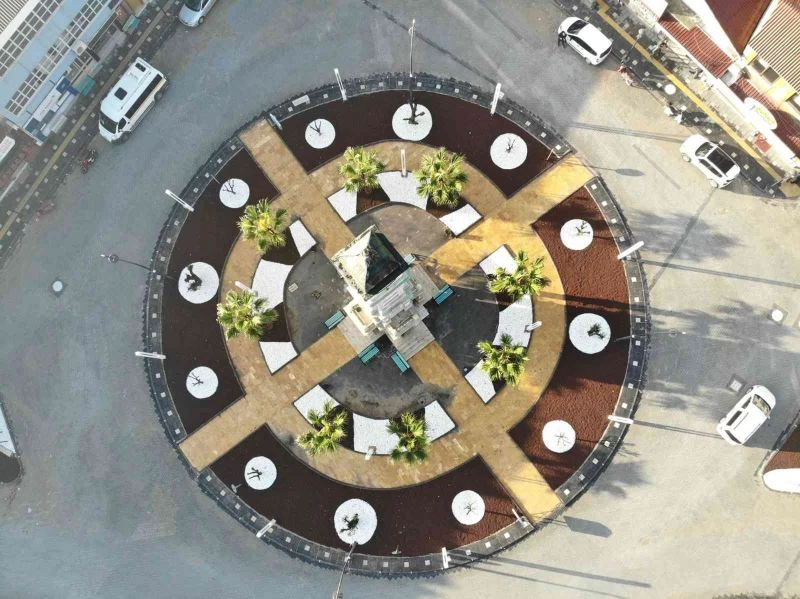 Prestij cadde düzenlemesi sonrası peyzaj çalışmaları da tamamlandı