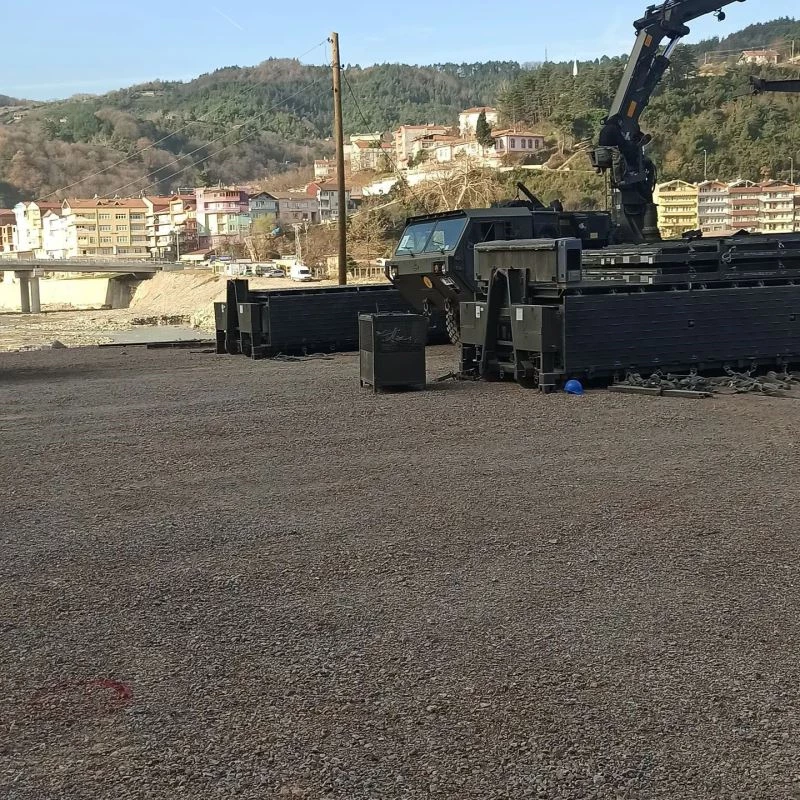 İlk kez Ayancık’ta kullanılan askeri köprü ilçeden ayrılıyor
