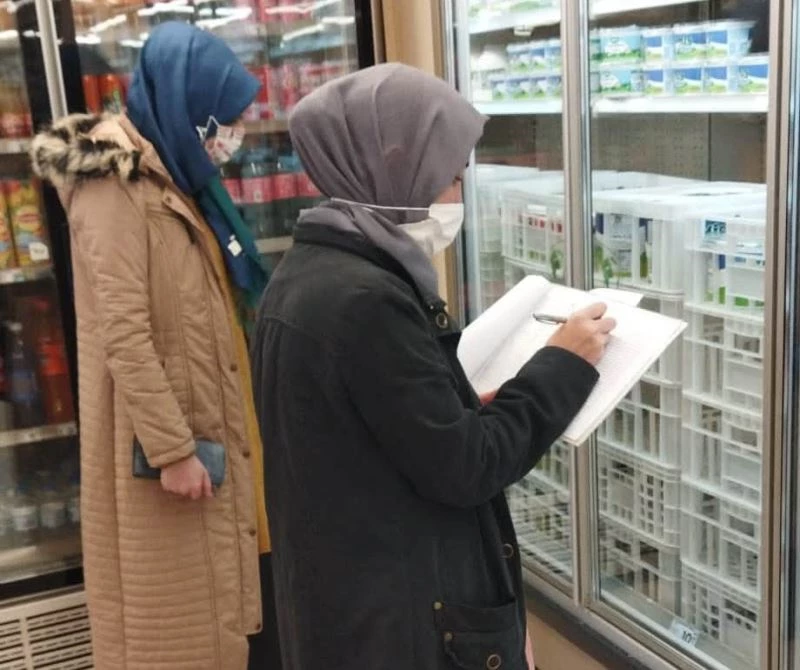 Hisarcık’ta ürünlere fiyat ve marka takibi
