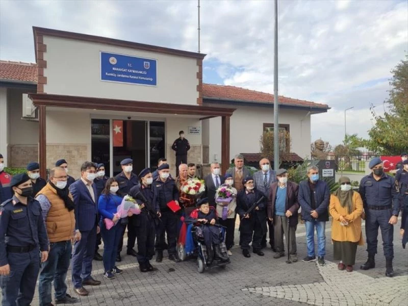 Manavgat İlçe Jandarma Komutanlığından engellilere yönelik temsili tören