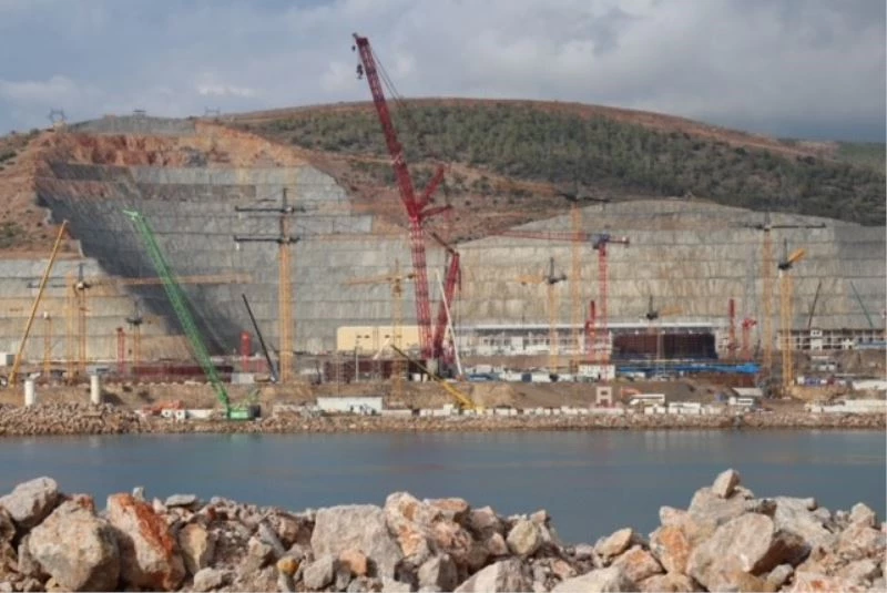 Akkuyu NGS’de 1’nci ünitenin pompa istasyonunun temeli inşa ediliyor
