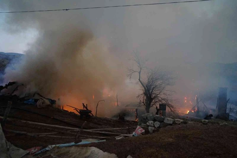 Ahırdan çıktılar, evlerinin alev alev yandığını gördüler
