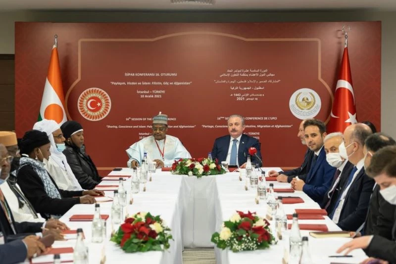 TBMM Başkanı Mustafa Şentop Nijer Ulusal Meclis Başkanı Seini Ouamaru ve parlamento heyeti üyeleriyle görüştü
