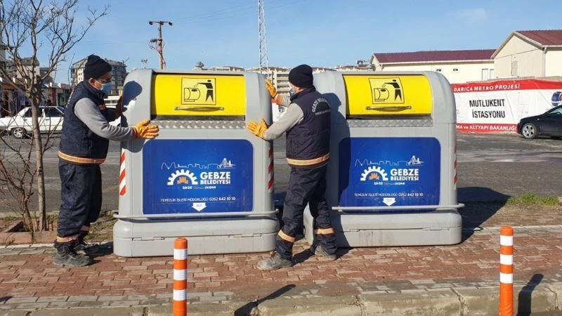 Gebze’de konteynırlar yenileniyor
