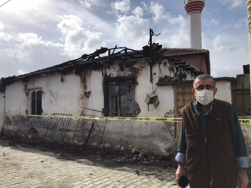 Minare ustasının feci şekilde öldüğü yangını mahalleli anlattı

