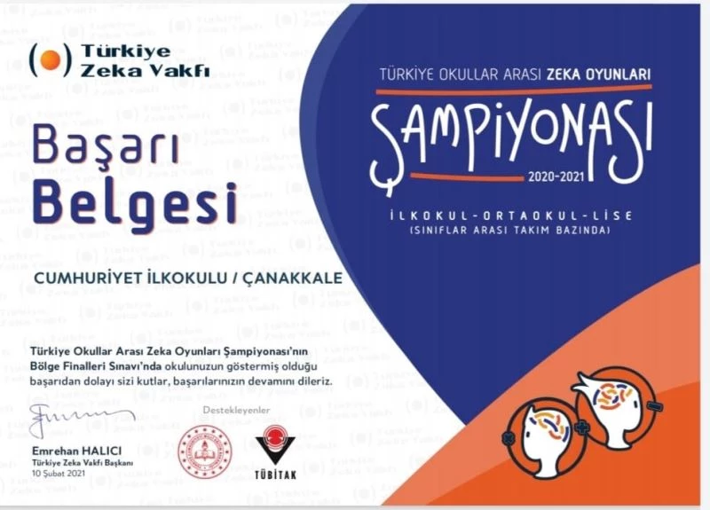 Çan Cumhuriyet İlkokulundan üstün başarı
