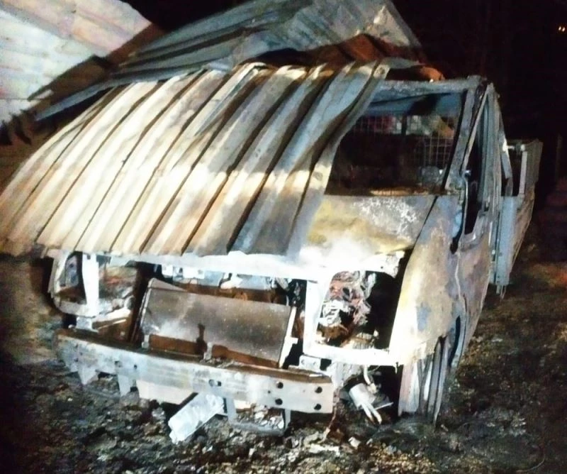 Araklı’da yangın
