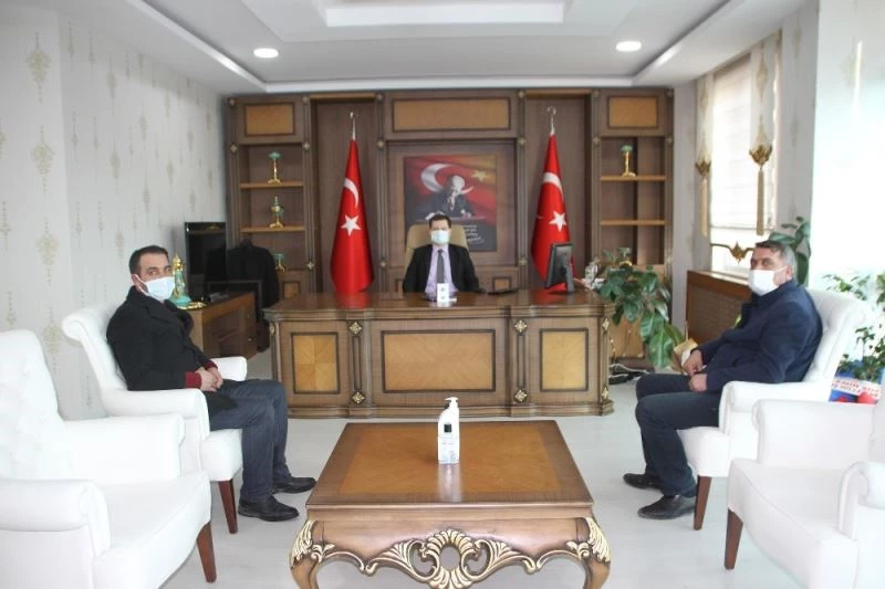 Gazetecilerden Kaymakam Demirer’e ziyaret
