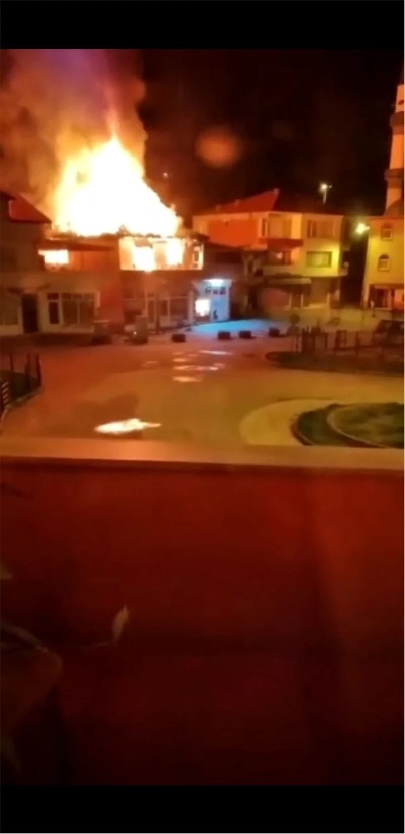 Karapınar’da korkutan yangın
