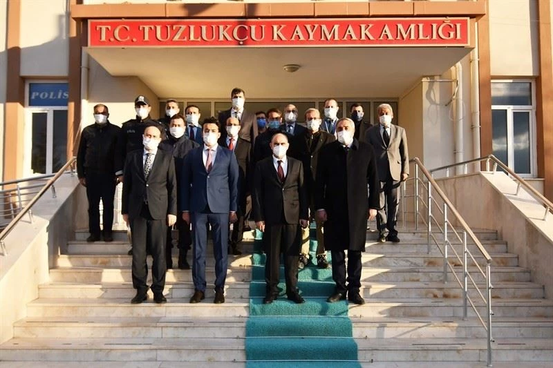 Vali Özkan Tuzlukçu ilçesini ziyaret etti
