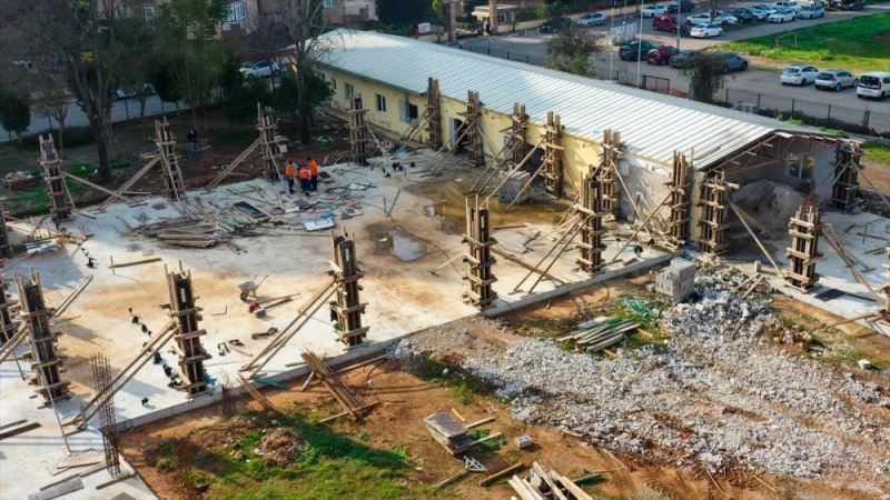 Muratpaşa Belediyesinin altıncı kreşinin inşaatına Şirinyalı Mahallesi