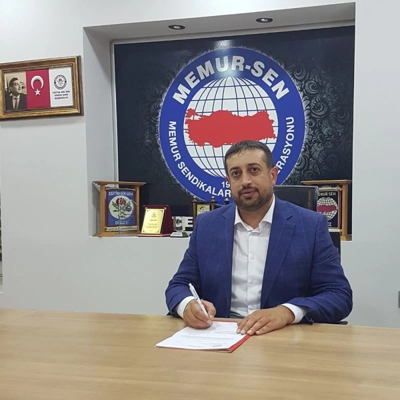 Memur-Sen Düzce Şube Başkanı Çelebi: 