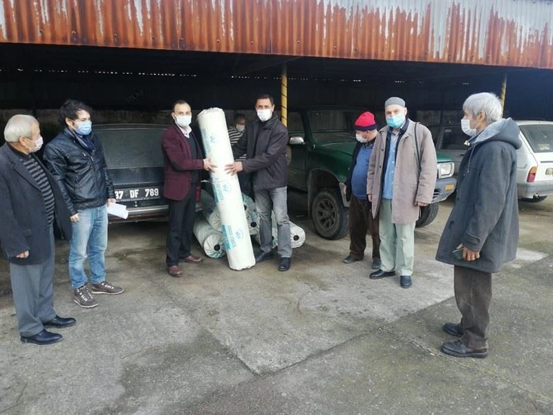 Üreticilere sera naylonu desteği
