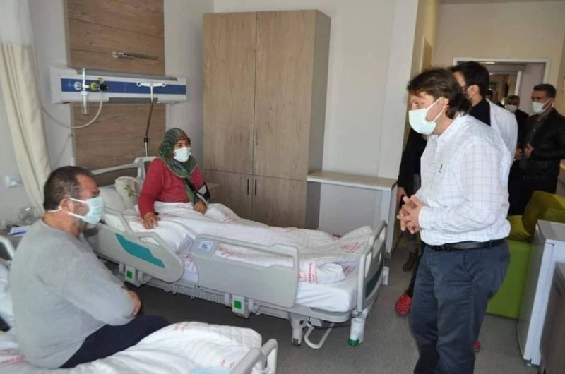 KEA Hastanesi Başhekimi Şahin, Fizik Tedavi Hastanesinde incelemede bulundu
