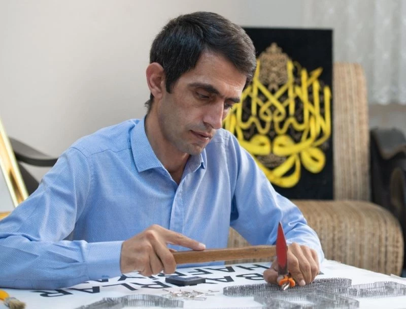 Filografi ile muhteşem tablolar yapıyor
