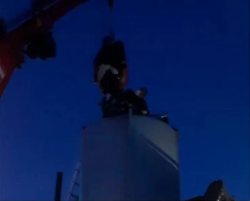 Su deposunda 15 saat süren esaret
