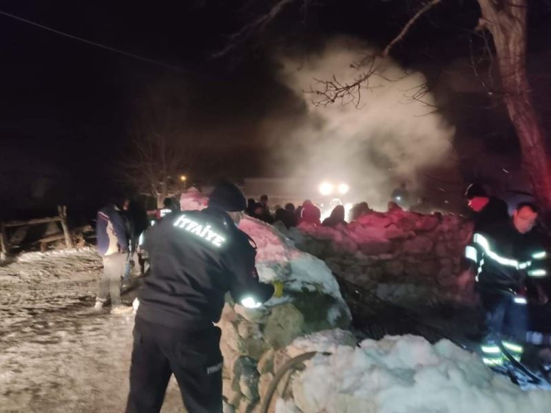 Odunluk yangını korkuttu
