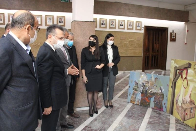 Başkan Kaplan, dereceye giren eserlerin sunumunu yaptı
